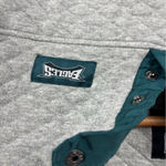 NFL  Women's Small Philadelphia Eagles Quilted Gray Pullover Sweater Sweatshirt‎ Photo 2