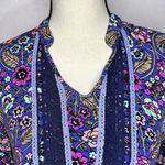 Matilda Jane  THOUGHTS AND DREAMS Dress Boho Hi Lo Floral Rayon Lace Sz M Photo 2