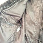 Dark Brown Lambskin Leather Belted Moto Jacket Size L Photo 4