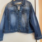 Cato  Blue Denim Jacket with Embroidery Photo 0