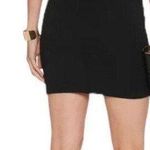 Halston Heritage  Black Mesh Panel Off Shoulder Dress Celebrity Size S Photo 4