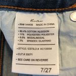 KanCan Jeans Skinny Jeans Medium Wash Fringe & Zipper Hem 7/27 NWT Style KC7285M Photo 6