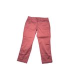 Eddie Bauer  Womens Size 18‎ Cropped Chino Pants Casual Crop Red Pink Photo 1