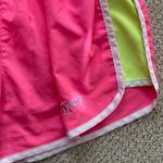 Tyler’s Hot Pink Yellow Athletic Running Shorts Lined Size Small Train Run EUC Photo 1