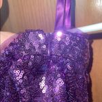 Purple Sequin Mini Skirt Photo 3