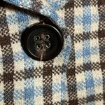 Rachel by Rachel Roy Cropped Sky Blue and Brown Plaid Blazer Size XL Photo 1