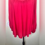 Maeve NTM: by Anthropologie Red Boho Flowy Tunic Blouse Long Sleeve V-Neck Photo 4