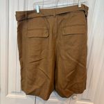 Banana Republic Tan Belted Khaki Shorts Size 20 Photo 1