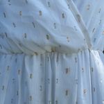 Bump Biddy White tie waist maxi metallic detail dress Size undefined Photo 2
