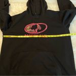 Mossy Oak  Black Hoodie Camo lined hood Pink embroidered logo women’s size XL Photo 4