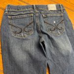 Candies Womens Blue Distressed Embellished Denim Jeans Size 7 Photo 5