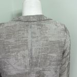 Eileen Fisher  | Silver Metalic Funnel Neck Jacket Petite Medium Photo 11