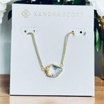 Kendra Scott Tess Dichroic Glass Silver Necklace Photo 0