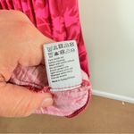 ME+EM Pink Red Floral Smocked Midi Dress Puff Sleeve Size 2 Photo 7