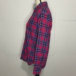 Southern Tide  Button Down Shirt Size Small Womens Pink Teal Plaid Cotton Photo 2