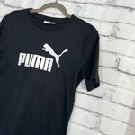 Puma Classic Logo T-Shirt Women’s XS Black White Cotton Crew Neck Athletic Tee Photo 6