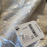 Free People NWT Retro Babe Mini—White Sequin Dress Photo 1