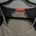 Lulumari  Color Block Tan & Black Sheer Sleeveless Blouse Sz M Photo 2