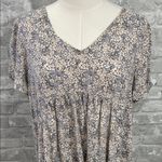 Bila Blue and Cream Floral Mini Dress Size L Photo 1