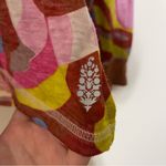 Free People Movement Keep Rolling Printed Tee Long Sleeve Pink Green XS Photo 4