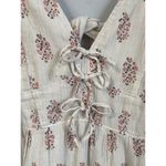 Rebecca Taylor  La Vie Jaipur Fleur Off White Beige Floral Pink Maxi Dress XS EUC Photo 5