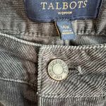 Talbots  Woman Heritage Straight Leg Five Pocket Corduroy Jeans Size 14 Charcoal Photo 5