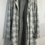 Womans Mellowday Size 3X White Black Open Front Cardigan Coat Photo 0