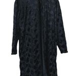 Vintage 4C London 2 Piece Jacket Top Set Womens M Black Burnout Velvet Floral Size M Photo 6