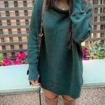 Free People  Ottoman Slouchy Tunic Sweater Dress in Aged Pine Size Large Photo 0