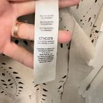 Chico's Beige Laser-Cut Faux Suede Drape Jacket Open Front Cardigan Topper Boho Photo 8