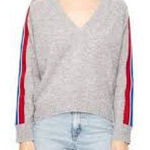 Sandro ‎ Briona Gray Wool Polyamide Blend Knit Sweater Size 2 US Medium Photo 0