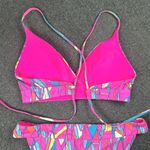Vineyard Vines Bikini Swimsuit Set Pink Abstract *See Measurements* Large Photo 3