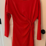 ASOS  Red Long Sleeve Mini Dress Photo 0