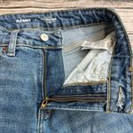 Old Navy  Women's High-Rise O.G. Straight Leg Jeans Ankle Slit Blue Denim 2 Zip Photo 4
