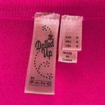 Dolled Up by Fang Hot Pink Glitter Cardigan Y2K Fitted Sweater Top Size M Size M Photo 5
