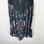 Free People  Dress Womens XS Black Geometric‎ Lace Overlay Soft Grunge Boho Nwt Photo 3