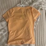 orange square neck top Photo 1