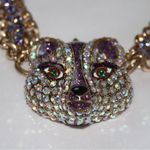 Betsey Johnson Betsy Johnson Fox Princess Necklace with Purple Fox Pendant Photo 5