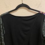 Desigual Artsy Mixed Media Animal Print Long Sleeve Layered Blouse Size M Photo 9