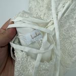 Lulus Glorious Luxury White Sheer Tulle Embroidered Beaded Maxi Dress Size XL Photo 8