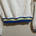 Free People  Rio French Terry V-Neck Pullover Sweatshirt Ivory Size XS Sporty Photo 8