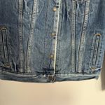 Levi's Fleece Lined Jean Jacket Womens Small Trucker Faded Blue Denim Photo 2