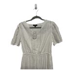 Flag & Anthem White Eyelet Mini Dress Tiered Size Small VNeck NWT Photo 4