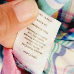 Talbots pastel madras plaid button down size small Photo 5