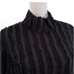 Buru Textured Black Silk Shirt | M | NWT Size M Photo 1