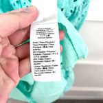 J.Crew Puff Sleeve Eyelet Dress Teal Blue Green Short Sleeve Size 8 AW798 Photo 4