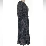 Rails  Cece Long Sleeve Midi Shirt Dress In Charcoal Tortoise Women’s Size XS Photo 4