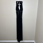 Women's Y2K Black Dress Satin Long Withcy Vampy Whimsigoth Goth Event Wedding S Photo 1