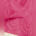 SheIn  Pink Holidaya Plus Solid Eyelet Embroidery Tank Top Photo 4