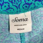Lounge Soma Teal and Blue Paisley Pajama  Pants Size Medium Photo 2